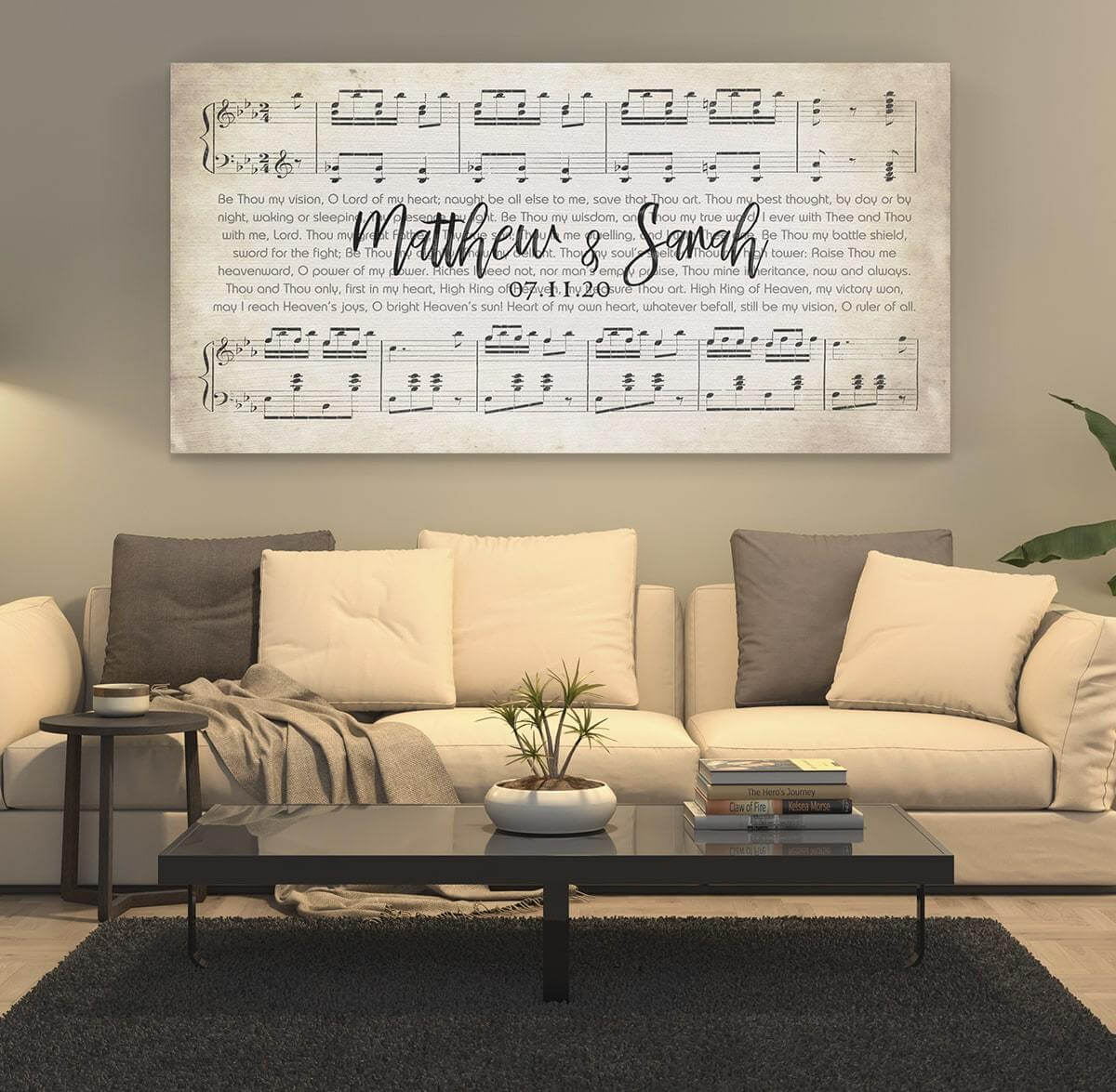 Couple Music Premium 10x20 Canvas - Ready to Hang - AmourPrints