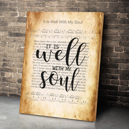 It Is Well With My Soul Canvas Wall Art - AmourPrints