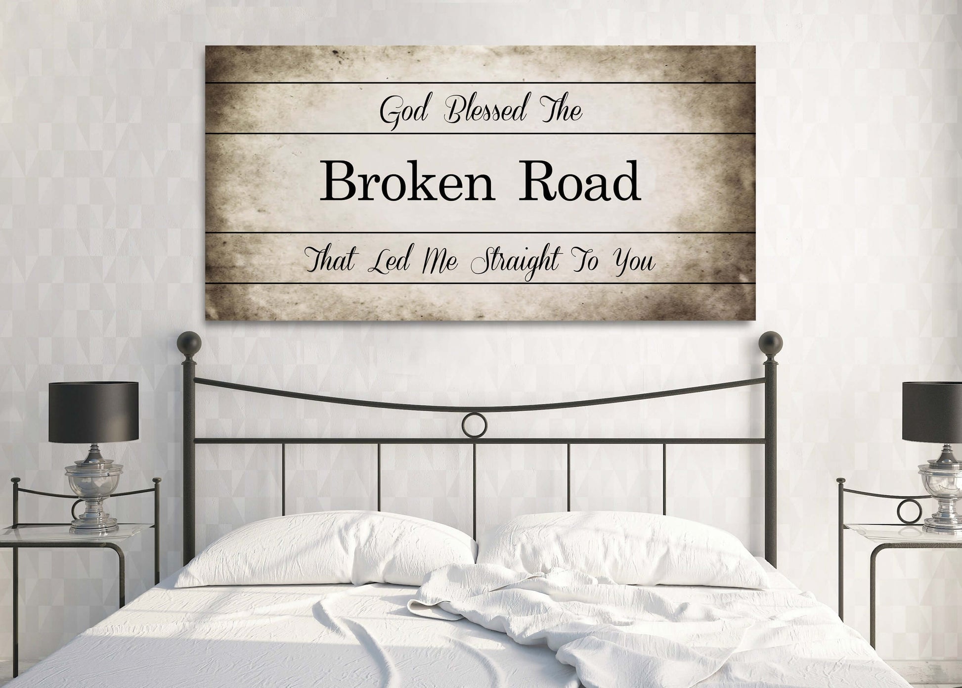 Rascal Flatts Bless the Broken Road Song Lyrics Canvas - AmourPrints