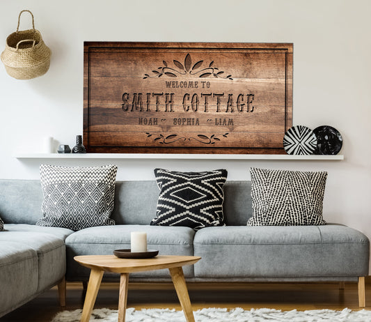 Rustic Canvas For Family - Ready to Hang - AmourPrints