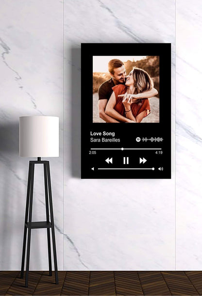 Spotify Song Lyrics Canvas For Couples - Ready to Hang - AmourPrints